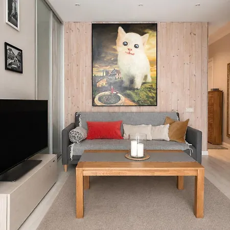公寓 Stylish Air-Conditioned Klaipeda Flat, Near Dane River 克莱佩达